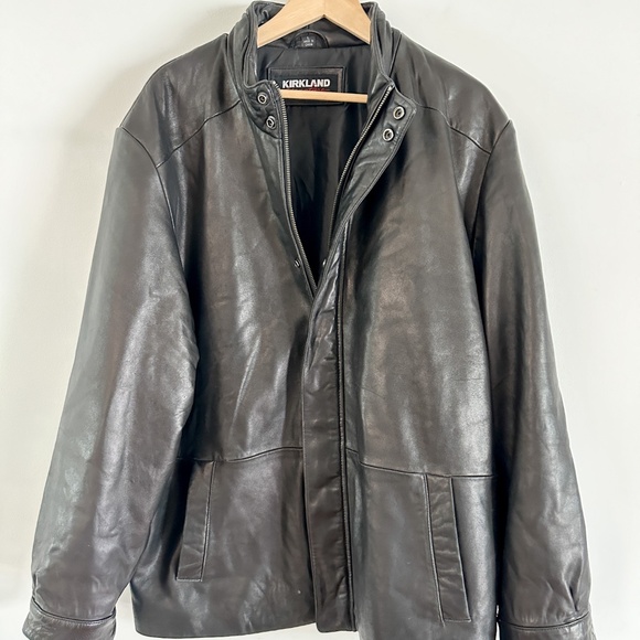 Y2K Kirkland Leather Jacket | Vintage Leather Jacket Size: Large - Picture 1 of 6